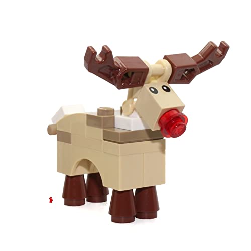 LEGO MINIFIGURA DE NAVIDAD ANIMAL - RENO (RUDOLFO CON NARIZ ROJA) 10245 - 1
