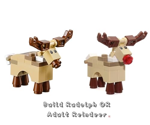 LEGO MINIFIGURA DE NAVIDAD ANIMAL - RENO (RUDOLFO CON NARIZ ROJA) 10245 - 2