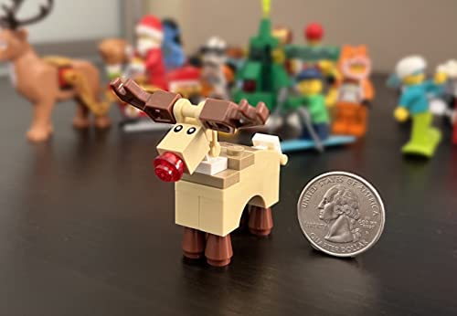 LEGO MINIFIGURA DE NAVIDAD ANIMAL - RENO (RUDOLFO CON NARIZ ROJA) 10245 - 3