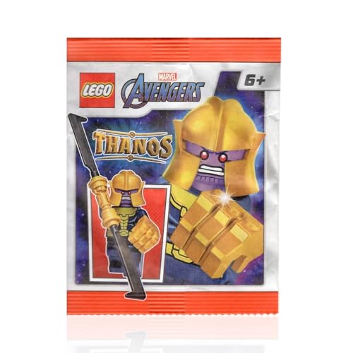 LEGO MARVEL SUPER HEROES AVENGERS INFINITY WAR MINIFIGURA - THANOS EN TRAJE DORADO CON ESPADA Y GUANTE DE INFINITO DORADO - 3