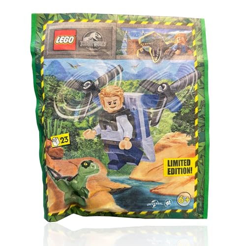 LEGO JURASSIC WORLD DOMINION - MINIFIGURA OWEN GRADY (CON AZUL THE RAPTOR Y DINOSAUR EGG) 75930 - 2