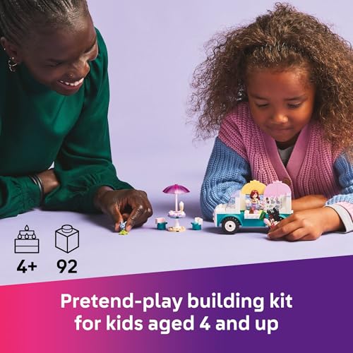 LEGO FRIENDS HEARTLAKE CITY CAMIÓN DE HELADOS DE JUGUETE JUEGO DE CONSTRUCCIÓN DE SIMULACIÓN PARA NIÑOS NIÑAS Y NIÑOS EDADES 4 - 2