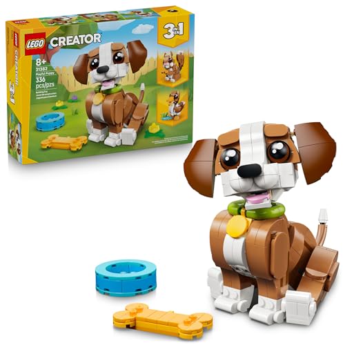 LEGO CREATOR 31382 ANIMALES LINDOS EN 1 JUGUETE DE CONSTRUCCIÓN DE CACHORRO DECORACIÓN DE DORMITORIO PARA NIÑAS Y NIÑOS A PARTIR - 1