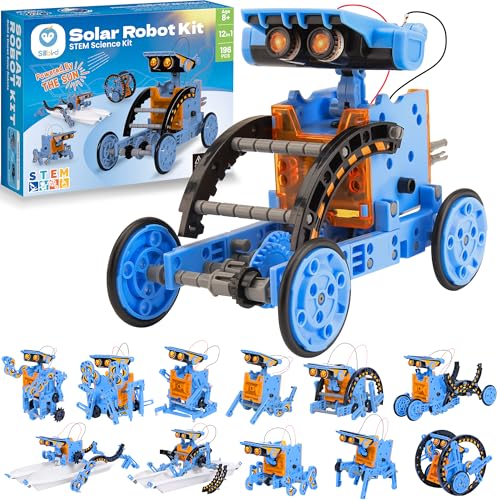 SILLBIRD KIT DE ROBOT DE CONSTRUCCIÓN SOLAR REGALO STEM PARA NIÑOS DE 8 A 13 AÑOS JUGUETES EDUCATIVOS DE CIENCIA DE BRICOLAJE - 1