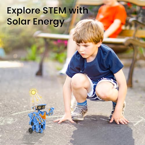 SILLBIRD KIT DE ROBOT DE CONSTRUCCIÓN SOLAR REGALO STEM PARA NIÑOS DE 8 A 13 AÑOS JUGUETES EDUCATIVOS DE CIENCIA DE BRICOLAJE - 3
