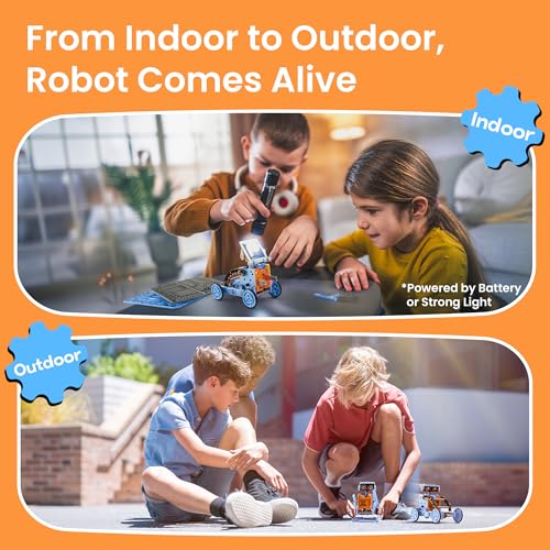 SILLBIRD KIT DE ROBOT DE CONSTRUCCIÓN SOLAR REGALO STEM PARA NIÑOS DE 8 A 13 AÑOS JUGUETES EDUCATIVOS DE CIENCIA DE BRICOLAJE - 4