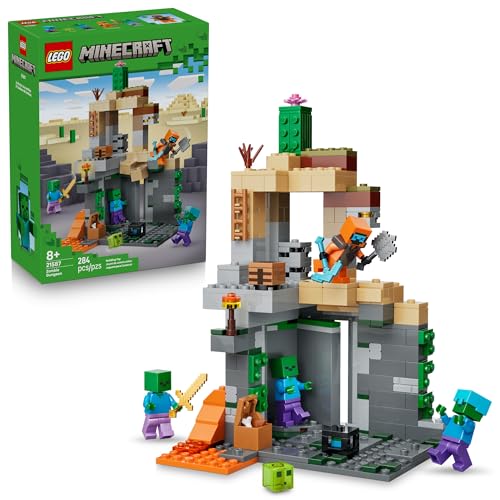 LEGO MINECRAFT ZOMBIE DUNGEON JUGUETE DE CONSTRUCCIÓN Y SIMULACIÓN PARA NIÑOS Y NIÑAS JUEGO DE VIDEOJUEGOS Y FIGURAS - 1