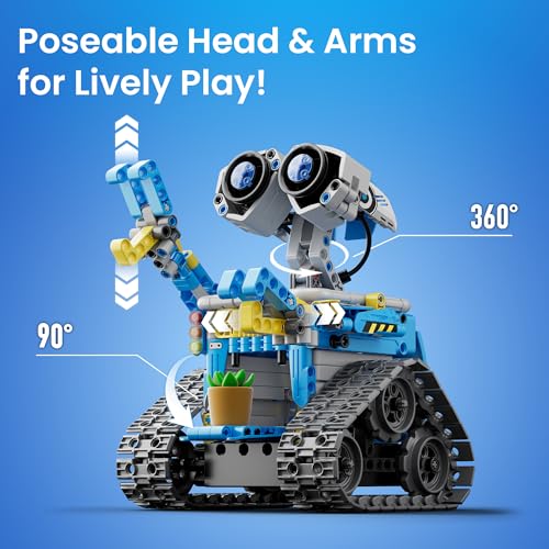 SILLBIRD KIT DE CONSTRUCCIÓN DE ROBOT CON CONTROL REMOTO REGALOS STEM PARA NIÑOS DE 8 A 12 AÑOS JUGUETES ROBÓTICOS - 5