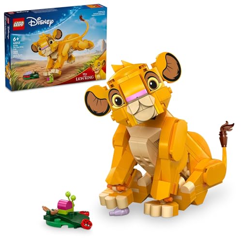 LEGO DISNEY SIMBA EL REY LEÓN JUGUETE DE CONSTRUCCIÓN DEL CACHORRO JUEGO COLECCIONABLE Y EXHIBICIÓN REGALO DE CUMPLEAÑOS - 1