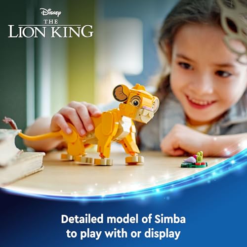 LEGO DISNEY SIMBA EL REY LEÓN JUGUETE DE CONSTRUCCIÓN DEL CACHORRO JUEGO COLECCIONABLE Y EXHIBICIÓN REGALO DE CUMPLEAÑOS - 2