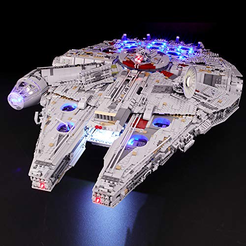 KIT DE ILUMINACIÓN LED BRIKSMAX PARA EL HALCÓN MILENARIO ULTIMATE DE STAR WARS COMPATIBLE CON EL MODELO DE BLOQUES - 1