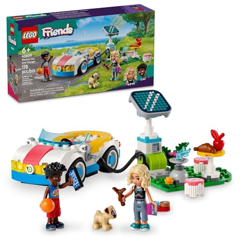 LEGO FRIENDS COCHE ELÉCTRICO Y CARGADOR DE JUGUETE DE CONSTRUCCIÓN PARA NIÑOS JUGUETE DE JUEGO DE ROL JUGUETE DE AVENTURA - 1