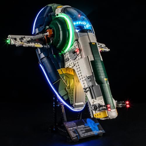BRIKSMAX KIT DE LUZ 20 PARA LEGO JANGO FETTS FIRESPRAYCLASS STARSHIP ILUMINACIÓN LED INNOVADORA COMPATIBLE CON LEGO STAR WARS - 1