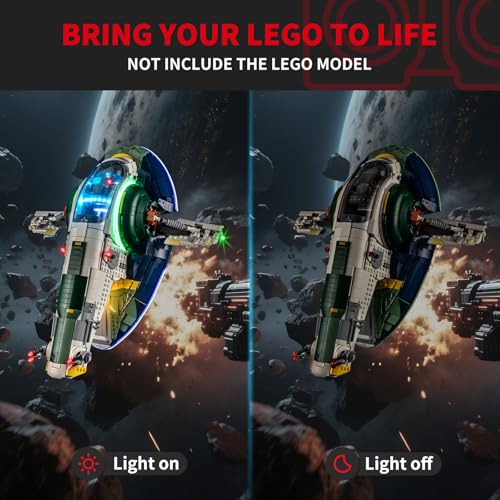 BRIKSMAX KIT DE LUZ 20 PARA LEGO JANGO FETTS FIRESPRAYCLASS STARSHIP ILUMINACIÓN LED INNOVADORA COMPATIBLE CON LEGO STAR WARS - 2