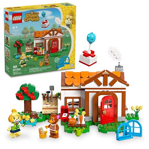 LEGO ANIMAL CROSSING ISABELLES HOUSE VISIT SET DE JUGUETES CREATIVOS CONSTRUIBLES PARA NIÑOS INCLUYE A FAUNA Y MÁS FIGURAS - 1