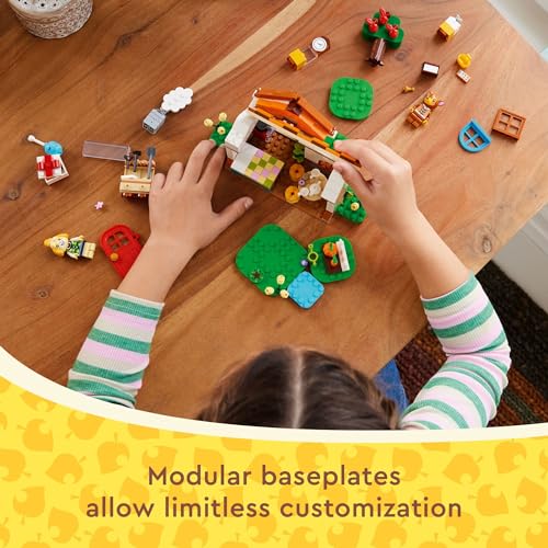 LEGO ANIMAL CROSSING ISABELLES HOUSE VISIT SET DE JUGUETES CREATIVOS CONSTRUIBLES PARA NIÑOS INCLUYE A FAUNA Y MÁS FIGURAS - 4