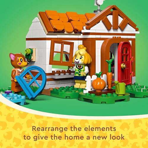 LEGO ANIMAL CROSSING ISABELLES HOUSE VISIT SET DE JUGUETES CREATIVOS CONSTRUIBLES PARA NIÑOS INCLUYE A FAUNA Y MÁS FIGURAS - 5