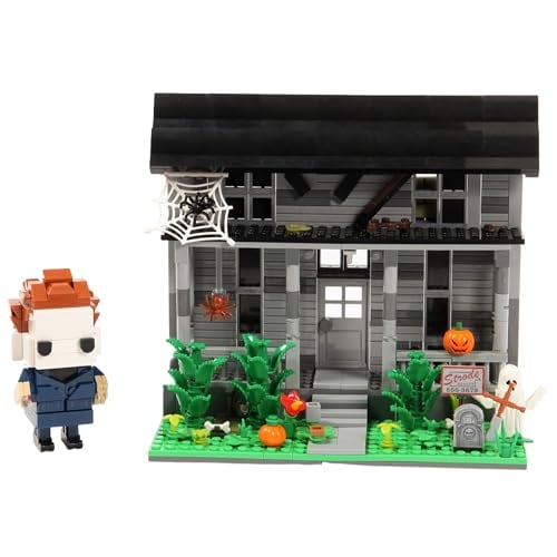 JUEGO DE CONSTRUCCIÓN DE PELÍCULAS DE HALLOWEEN CASA Y FIGURA DE TERROR BLOQUES DE CONSTRUCCIÓN DE JUGUETE COMPATIBLES CON LEGO - 1