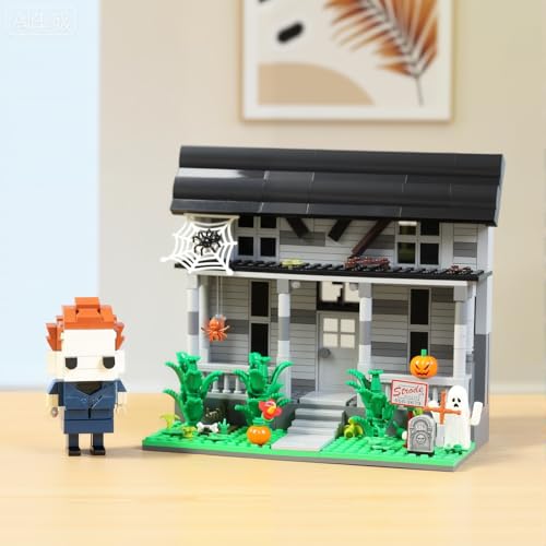 JUEGO DE CONSTRUCCIÓN DE PELÍCULAS DE HALLOWEEN CASA Y FIGURA DE TERROR BLOQUES DE CONSTRUCCIÓN DE JUGUETE COMPATIBLES CON LEGO - 2