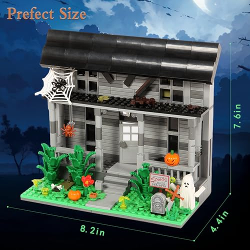 JUEGO DE CONSTRUCCIÓN DE PELÍCULAS DE HALLOWEEN CASA Y FIGURA DE TERROR BLOQUES DE CONSTRUCCIÓN DE JUGUETE COMPATIBLES CON LEGO - 5
