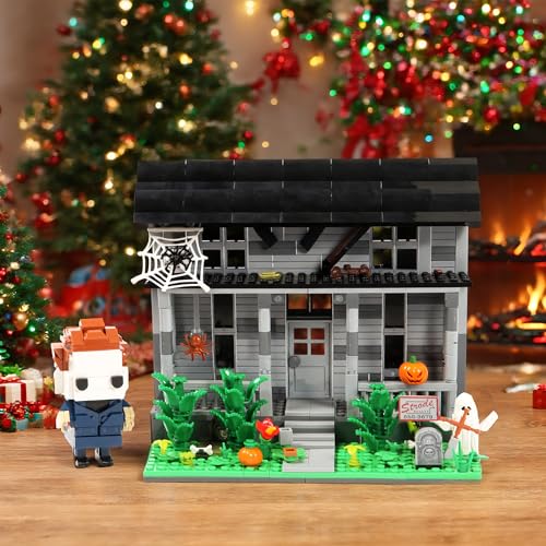 JUEGO DE CONSTRUCCIÓN DE PELÍCULAS DE HALLOWEEN CASA Y FIGURA DE TERROR BLOQUES DE CONSTRUCCIÓN DE JUGUETE COMPATIBLES CON LEGO - 6