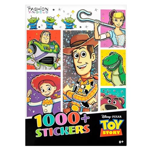 FASHION ANGELS DISNEY PIXAR TOY STORY 1000 LIBRO DE CALCOMANÍAS INCLUYE 30 PÁGINAS DE CALCOMANÍAS BRILLANTES CON WOODY BUZZ - 3