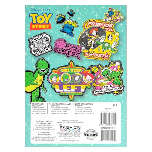 FASHION ANGELS DISNEY PIXAR TOY STORY 1000 LIBRO DE CALCOMANÍAS INCLUYE 30 PÁGINAS DE CALCOMANÍAS BRILLANTES CON WOODY BUZZ - 4