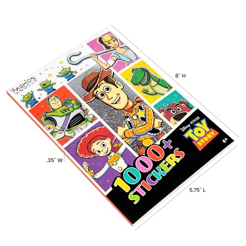 FASHION ANGELS DISNEY PIXAR TOY STORY 1000 LIBRO DE CALCOMANÍAS INCLUYE 30 PÁGINAS DE CALCOMANÍAS BRILLANTES CON WOODY BUZZ - 5