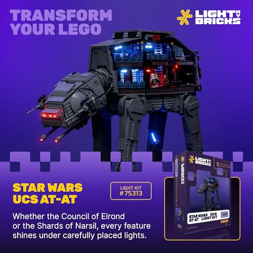 LIGHT MY BRICKS KIT DE LUCES LED PARA LEGO STAR WARS UCS ATAT 75313 ILUMINACIÓN DE PANTALLA PERSONALIZADA PARA ILUMINAR - 4