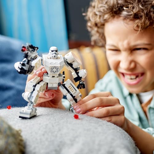 LEGO 75370 STAR WARS THE STORMTROOPER ROBOT MODELO DE FIGURA PARA CONSTRUIR CON PIEZAS ARTICULADAS MINIFIGURA Y LANZADOR - 7