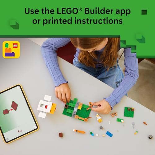 LEGO MINECRAFT CHICKEN FARM JUGUETE DE CONSTRUCCIÓN PARA NIÑOS JUEGO DE VIDEOJUEGOS Y FIGURAS PARA NIÑOS Y NIÑAS A PARTIR - 6