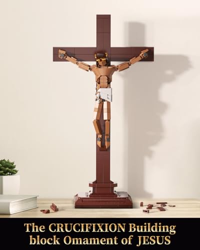 SET DE BLOQUES DE CONSTRUCCIÓN DE LA CRUCIFIXIÓN DE JESÚS JUGUETE CRISTIANO RELIGIOSO COMPATIBLE CON LEGO REGALO PARA ADULTOS - 2