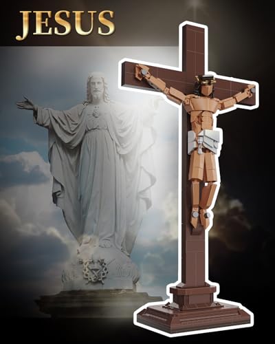 SET DE BLOQUES DE CONSTRUCCIÓN DE LA CRUCIFIXIÓN DE JESÚS JUGUETE CRISTIANO RELIGIOSO COMPATIBLE CON LEGO REGALO PARA ADULTOS - 5