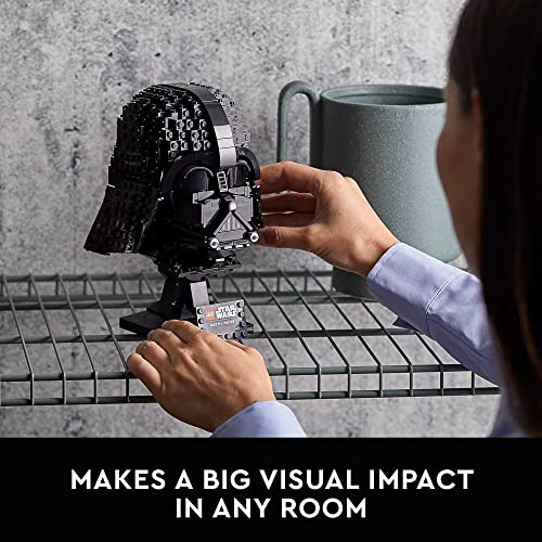 LEGO STAR WARS DARTH VADER JUEGO DE CONSTRUCCIÓN DE CASCO PARA ADULTOS KIT DE MODELO COLECCIONABLE PARA PARA HOMBRES - 5