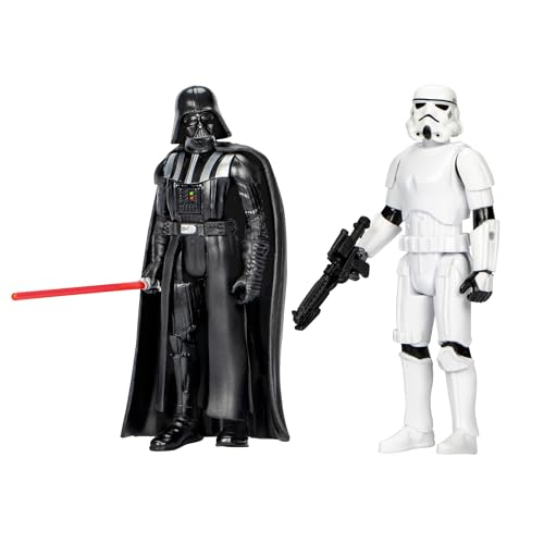 STAR WARS EPIC HERO SERIES PAQUETE DE DOS FIGURAS DE ACCIÓN DE DARTH VADER Y STORMTROOPER DE 4 PULGADAS Y ACCESORIOS JUGUETES - 1