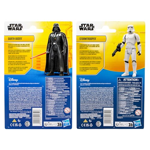 STAR WARS EPIC HERO SERIES PAQUETE DE DOS FIGURAS DE ACCIÓN DE DARTH VADER Y STORMTROOPER DE 4 PULGADAS Y ACCESORIOS JUGUETES - 5