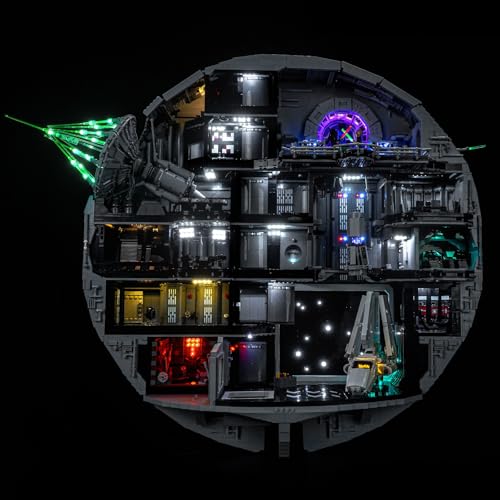 KIT DE LUZ LED MEJORADO COMPATIBLE CON EL SET DE CONSTRUCCIÓN Y DECORACIÓN LEGO STAR WARS DEATH STAR LUCES DE DECORACIÓN - 1
