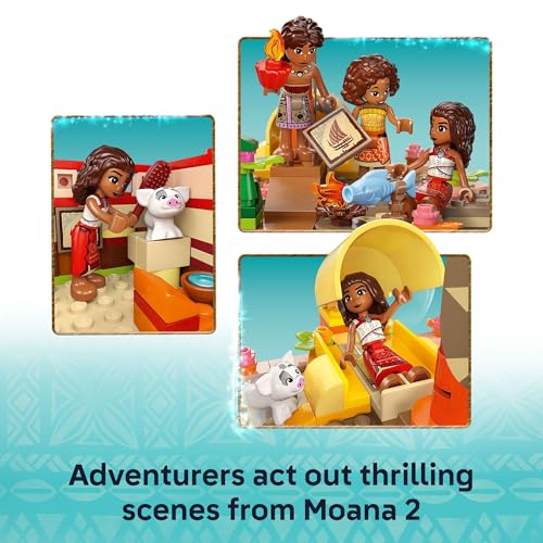 LEGO DISNEY CANOA DE AVENTURA DE MOANA SET DE JUGUETE DE CONSTRUCCIÓN BARCO DE JUGUETE DE JUEGO DE SIMULACIÓN PARA NIÑOS Y NIÑAS - 3