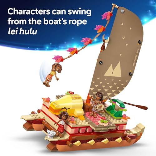 LEGO DISNEY CANOA DE AVENTURA DE MOANA SET DE JUGUETE DE CONSTRUCCIÓN BARCO DE JUGUETE DE JUEGO DE SIMULACIÓN PARA NIÑOS Y NIÑAS - 4