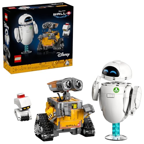 LEGO DISNEY PIXAR WALLE EVE JUEGO DE CONSTRUCCIÓN PARA ADULTOS MAYORES DE 18 AÑOS OFICINA EN CASA ESTANTE DE LIBROS O - 1