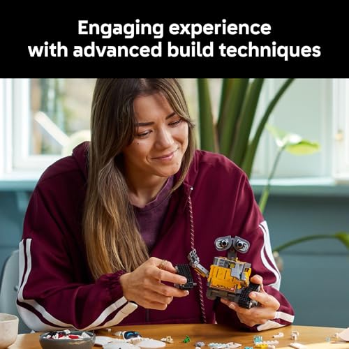 LEGO DISNEY PIXAR WALLE EVE JUEGO DE CONSTRUCCIÓN PARA ADULTOS MAYORES DE 18 AÑOS OFICINA EN CASA ESTANTE DE LIBROS O - 3