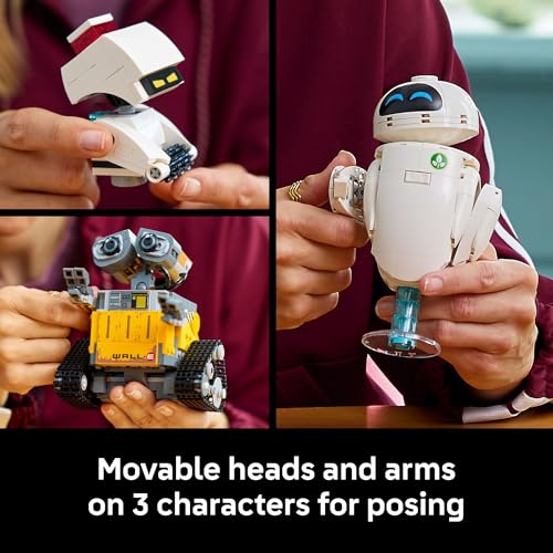 LEGO DISNEY PIXAR WALLE EVE JUEGO DE CONSTRUCCIÓN PARA ADULTOS MAYORES DE 18 AÑOS OFICINA EN CASA ESTANTE DE LIBROS O - 4