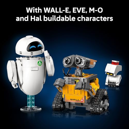 LEGO DISNEY PIXAR WALLE EVE JUEGO DE CONSTRUCCIÓN PARA ADULTOS MAYORES DE 18 AÑOS OFICINA EN CASA ESTANTE DE LIBROS O - 5