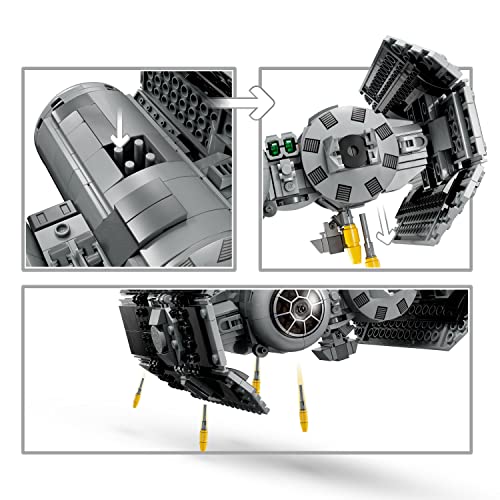 LEGO STAR WARS TIE BOMBER KIT DE CONSTRUCCIÓN DE MODELO CAZA ESTELAR DE JUGUETE DE STAR WARS CON FIGURA DE DROIDE GONK - 3