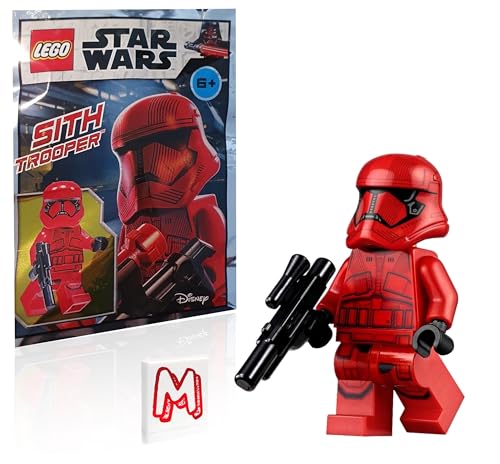LEGO STAR WARS EPISODIO 9 MINIFIGURA THE RISE OF SKYWALKER SOLDADO SITH ROJO CON BLASTER Y AZULEJOS MINIFIGURELAND PAQUETE DE 4 - 2