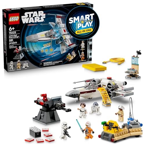 LEGO STAR WARS SMART PLAY LUKES RED FIVE XWING JUGUETE INTERACTIVO DE CONSTRUCCIÓN TODO EN UNO REACCIONA A CÓMO TE MUEVES - 1