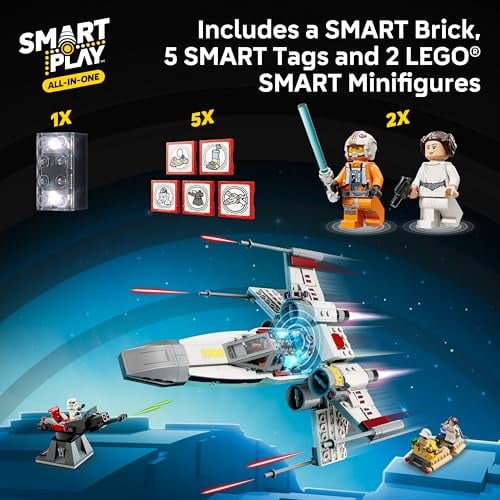 LEGO STAR WARS SMART PLAY LUKES RED FIVE XWING JUGUETE INTERACTIVO DE CONSTRUCCIÓN TODO EN UNO REACCIONA A CÓMO TE MUEVES - 2