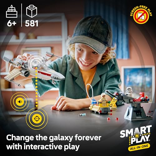 LEGO STAR WARS SMART PLAY LUKES RED FIVE XWING JUGUETE INTERACTIVO DE CONSTRUCCIÓN TODO EN UNO REACCIONA A CÓMO TE MUEVES - 3