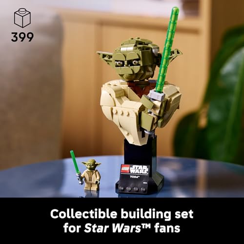 LEGO STAR WARS ATTACK OF THE CLONES YODA BUSTO CON SABLE DE LUZ JUEGO DE CONSTRUCCIÓN COLECCIONABLE PARA ADULTOS A PARTIR DE 18 - 2