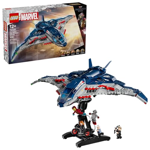 LEGO MARVEL AVENGERS AGE OF ULTRON QUINJET JUGUETE PARA NIÑOS Y NIÑAS A PARTIR DE 12 AÑOS JUGUETE DE LOS VENGADORES CON 5 - 1